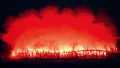 Obdélníkový jedlý obrázek na dort – Fotbal, Pyro (červená, černá)