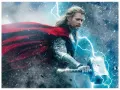 Obdélníkový jedlý obrázek na dort – Avengers, Thor (modrá, červená, šedá)