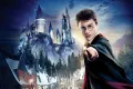 Obdélníkový jedlý obrázek na dort – Harry Potter, Prasinky (modrá, černá, bílá)