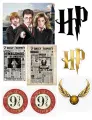 Obdélníkový jedlý papír k výřezu – Harry Potter, Denní věštec (černá, červená, zlatá)