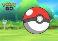 Obdélníkový jedlý obrázek na dort – Pokémon GO, Pokéball nad zelenou loukou (zelená, červená, bílá)
