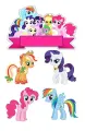 Obdélníkový jedlý papír k výřezu – Můj malý pony (růžová, modrá, fialová)