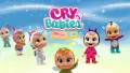 Obdélníkový jedlý obrázek na dort – Cry Babies (modrá, růžová, bílá)