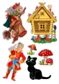 Obdélníkový jedlý papír k výřezu – Mrazík (hnědá, červená, zelená)