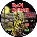 Kulatý jedlý obrázek na dort – Iron Maiden (žlutá, černá, červená)