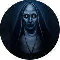 Kulatý jedlý obrázek na dort – Valak (černá, modrá, žlutá)