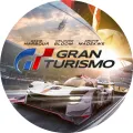 Kulatý jedlý obrázek na dort – Gran Turismo, Bílý speciál a helikoptéra (bílá, černá, červená)