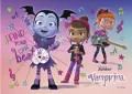 Obdélníkový jedlý obrázek na dort – Vampirina (fialová, růžová, modrá)