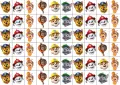 List jedlých koleček na cupcakes – Tlapková patrola, Paw Patrol, hlavičky (modrá, červená, žlutá)