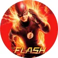 Kulatý jedlý obrázek na dort – Avengers, Flash (červená, žlutá, černá)
