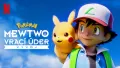 Obdélníkový jedlý obrázek na dort – Pokémon, 3D Ash s Pikachuem na rameni (modrá, žlutá, bílá)