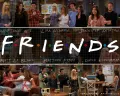Obdélníkový jedlý obrázek na dort – Přátelé, Friends (hnědá, fialová, černá)