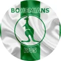 Kulatý jedlý obrázek na dort – Bohemians (zelená, bílá)