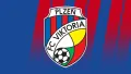 Obdélníkový jedlý obrázek na dort – Viktoria Plzeň (modrá, červená, bílá)