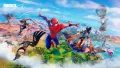 Obdélníkový jedlý obrázek na dort – Fortnite, Spiderman (modrá, červená, zelená)