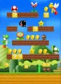 Obdélníkový jedlý obrázek na dort – Super Mario (modrá, zelená, žlutá)