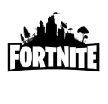 Kulatý jedlý obrázek na dort – Fortnite, Black (černá, bílá)