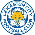 Kulatý jedlý obrázek na dort – Leicester City (modrá, bílá, žlutá)