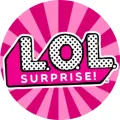 Kulatý jedlý obrázek na dort – LOL Surprise, Candy (růžová, bílá, černá)