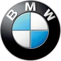 Kulatý jedlý obrázek na dort – BMW, Znak (modrá, černá, bílá)
