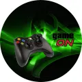 Kulatý jedlý obrázek na dort – Game, Ovladač (černá, zelená)