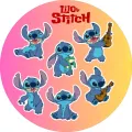 List jedlých koleček na cupcakes – Lilo & Stitch (modrá, růžová, žlutá)