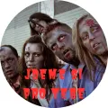 Kulatý jedlý obrázek na dort – Halloween, Zombie a Jdeme si pro tebe (červená, šedá, modrá)