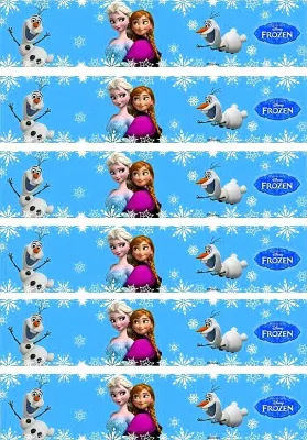 Frozen – bordury s Elsou, Annou a Olafem – jedlý papír k výřezu