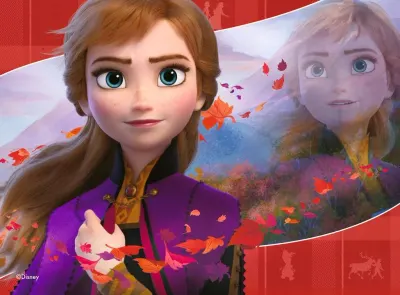 Frozen – Podzim – jedlý obrázek na hranatý dort
