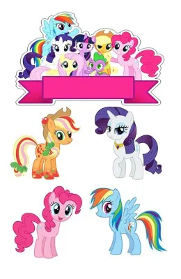 Můj malý pony – jedlý papír k výřezu