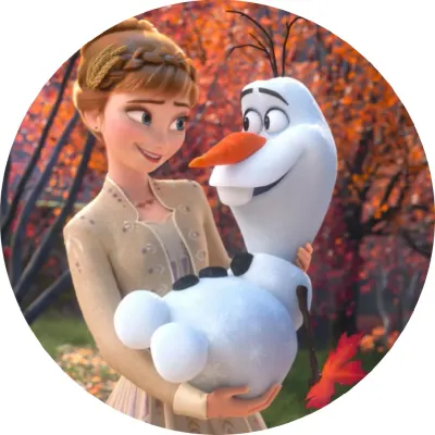 Frozen – Podzim – jedlý obrázek na dort