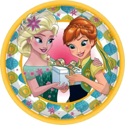 Frozen – Dárek – jedlý obrázek na dort