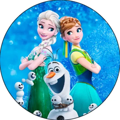 Frozen – Blue – jedlý obrázek na dort