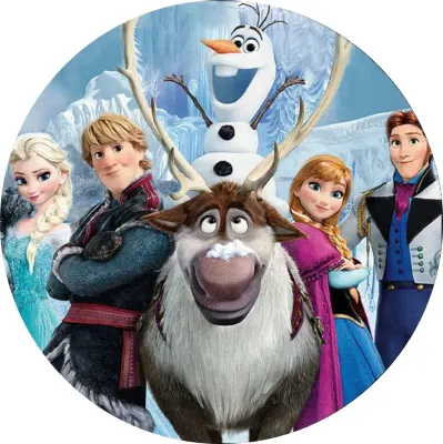 Frozen – Pohoda – jedlý obrázek na dort