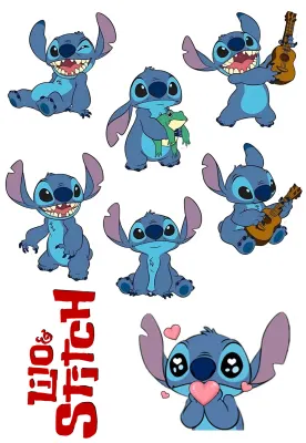 Lilo & Stitch – postavičky – jedlý papír k výřezu