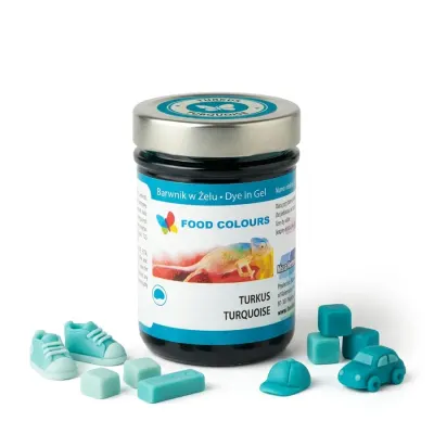 Gelová barva Food Colours (Turquiose) tyrkysová (35 g)