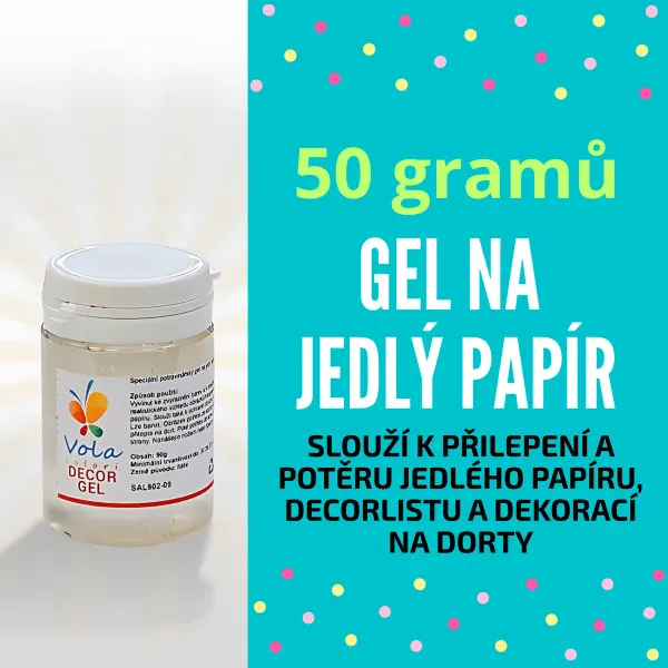 Gel na jedlý papír 50 g – na kulatý obrázek do 21 cm