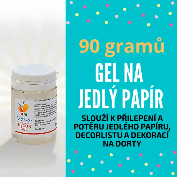 Gel na jedlý papír 90 g – na list A3 nebo 2× A4