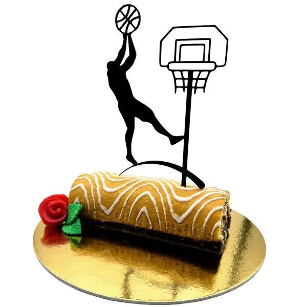 3D zápich BASKET hra na koš – dortová dekorace