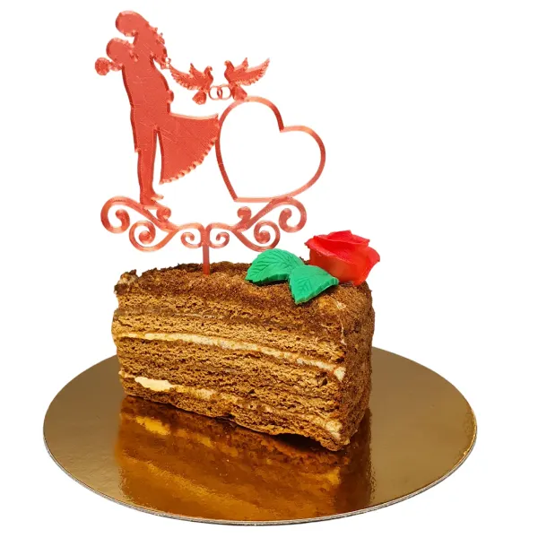 3D zápich na dort – Svatební romance