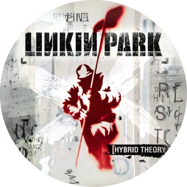 Kulatý jedlý obrázek na dort – Linkin Park (červená, černá, šedá)