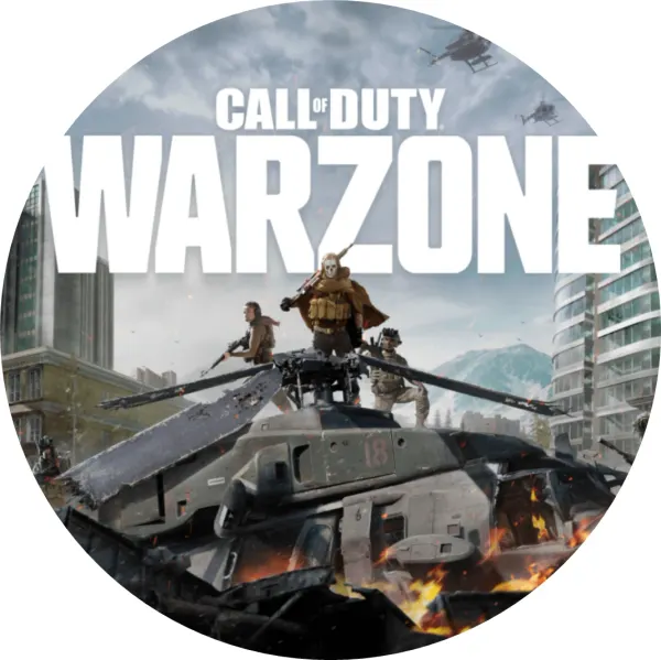 Kulatý jedlý obrázek na dort – Call of Duty, vojáci na vrtulníku (šedá, černá, bílá)