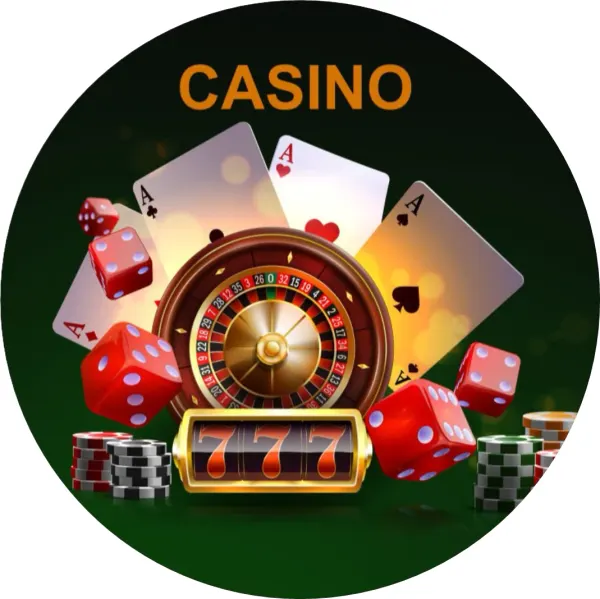 Kulatý jedlý obrázek na dort – Casino (zelená, červená, černá)