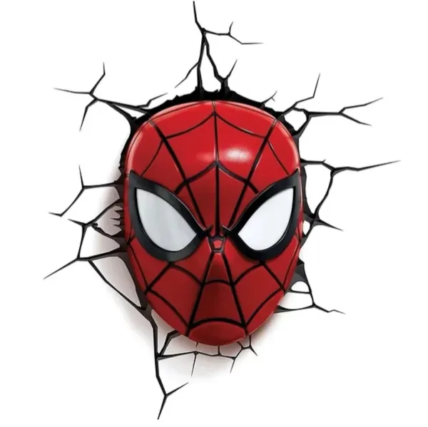 Kulatý jedlý obrázek na dort – Spiderman, červená maska v prasklé zdi (červená, černá, bílá)