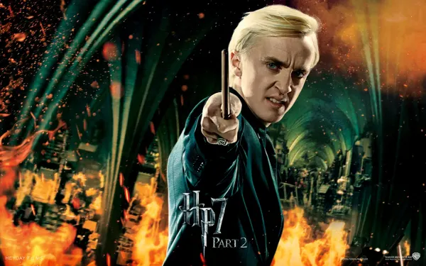 Obdélníkový jedlý obrázek na dort – Harry Potter, Draco Malfoy (zelená, černá, červená)