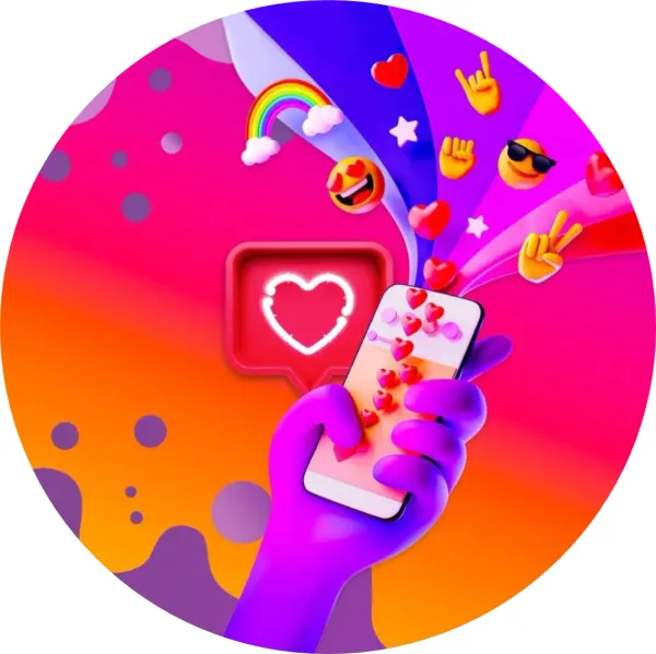 Kulatý jedlý obrázek na dort – Emoji, Smajlíci (růžová, fialová, žlutá)