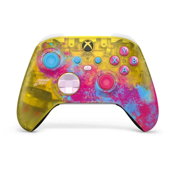 Kulatý jedlý obrázek na dort – X Box, Ovladač (žlutá, růžová, tyrkysová)