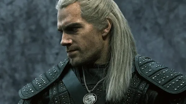Obdélníkový jedlý obrázek na dort – The Witcher, Zaklínač (černá, šedá, stříbrná)