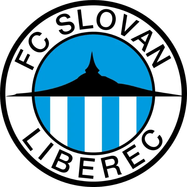 Kulatý jedlý obrázek na dort – Slovan Liberec (modrá, bílá, černá)