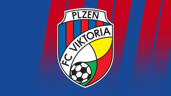 Obdélníkový jedlý obrázek na dort – Viktoria Plzeň (modrá, červená, bílá)
